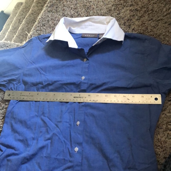NWOT Cotton Button-Down Shirt - Picture 6 of 6